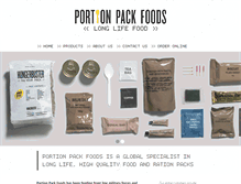 Tablet Screenshot of portionpackfoods.com